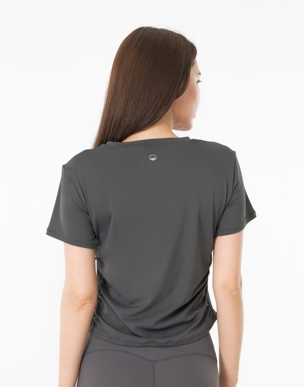CRONOS WOMEN × KASANE Sculpt Line T-SHIRT 【GRAY】