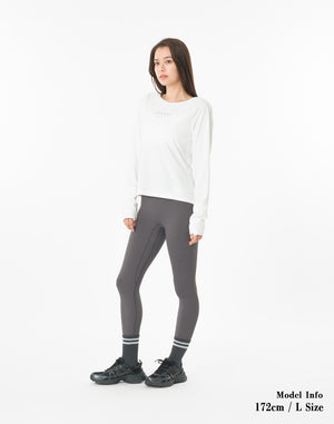 CRONOS WOMEN × KASANE ELEVATE LEGGINGS【GRAY】
