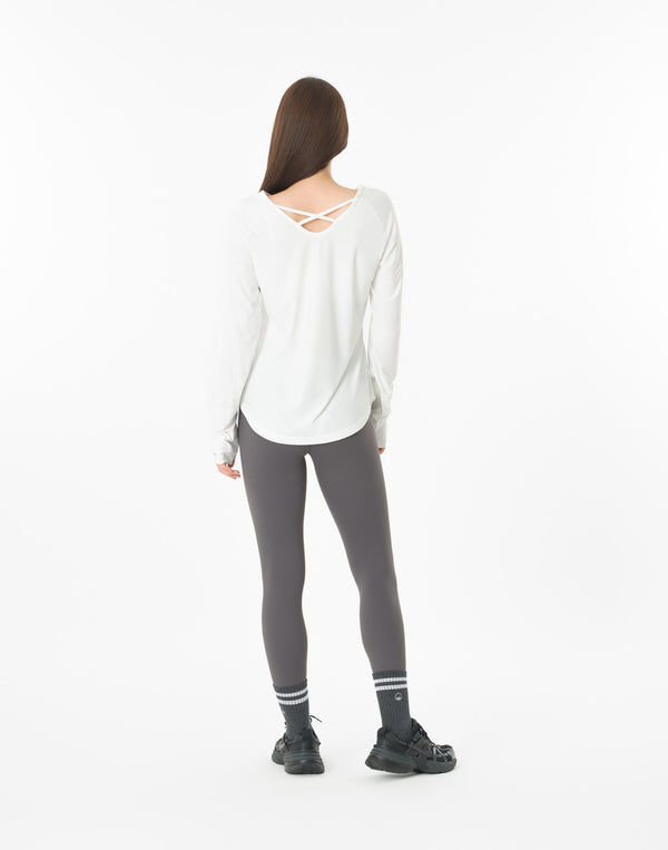 CRONOS WOMEN × KASANE Poise Long Sleeve【WHITE】