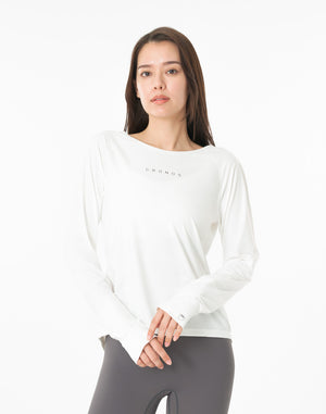 CRONOS WOMEN × KASANE Poise Long Sleeve [WHITE]