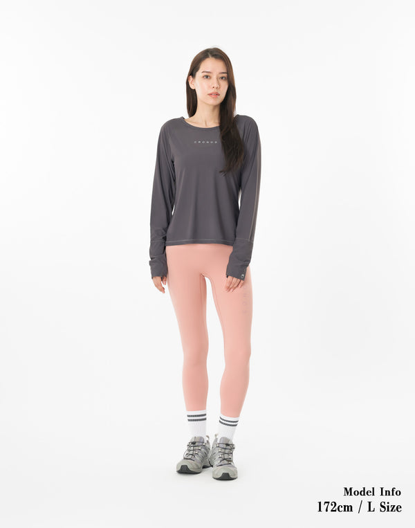 CRONOS WOMEN × KASANE Poise Long Sleeve【GRAY】