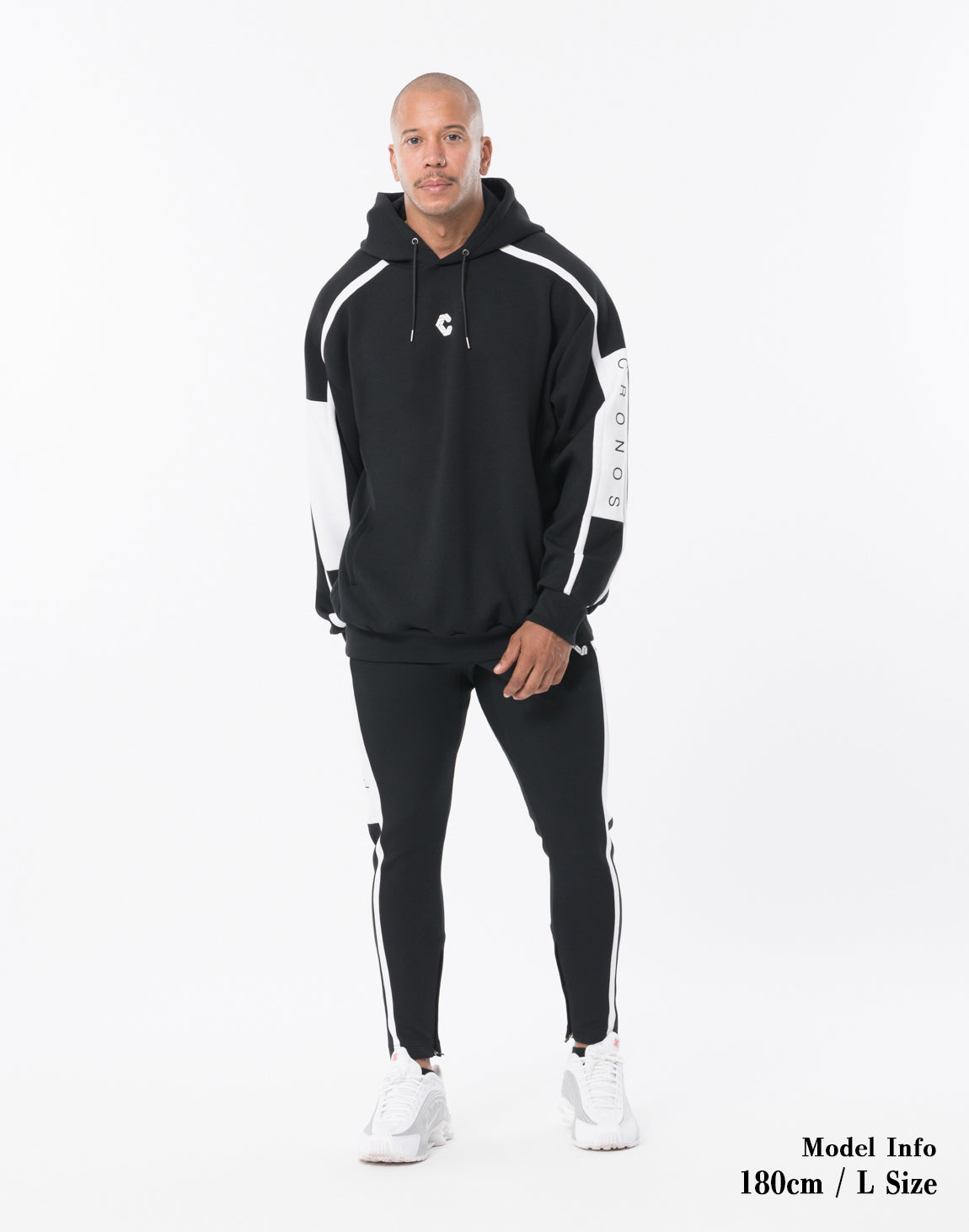 CRONOS LITE VOLUME HOODIE【BLACK×WHITE】