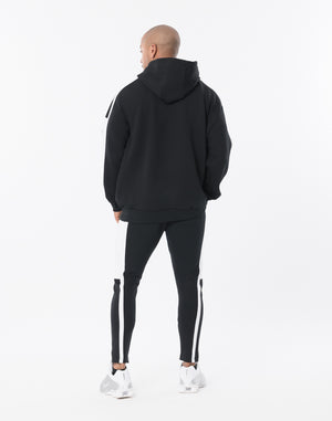 CRONOS LITE VOLUME HOODIE [BLACK×WHITE]
