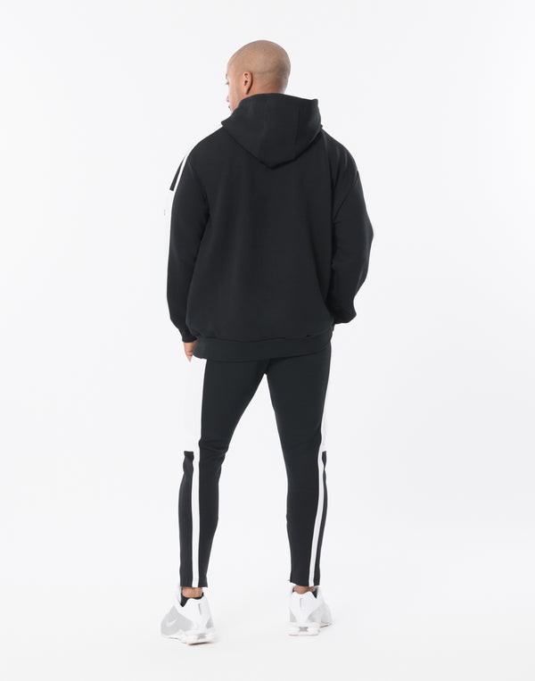 CRONOS LITE VOLUME HOODIE [BLACK×WHITE]