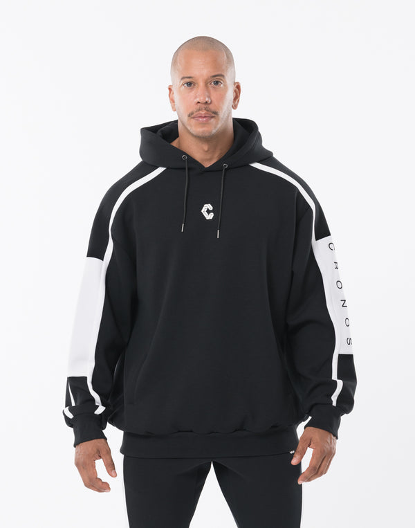 CRONOS LITE VOLUME HOODIE [BLACK×WHITE]