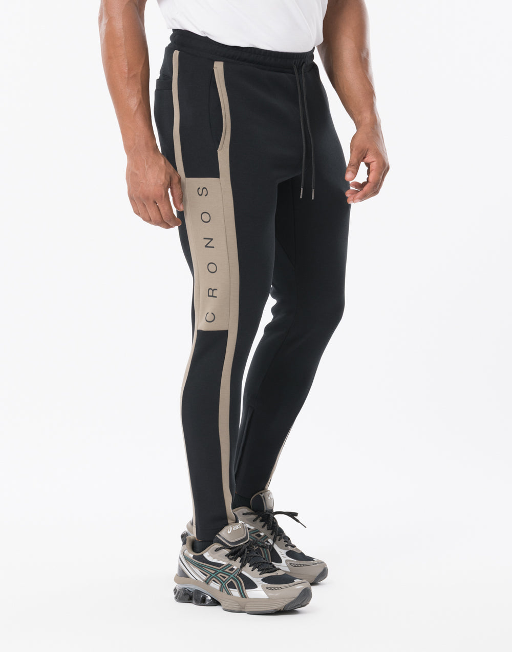 CRONOS LITE VOLUME Long Pants [BLACK×TAUPE]