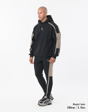 CRONOS LITE VOLUME HOODIE [BLACK×TAUPE]