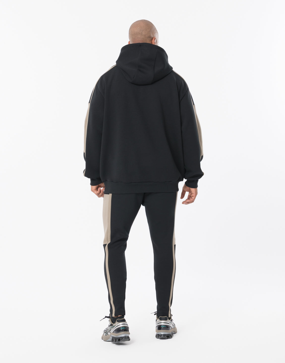 トップス CRONOS LITE VOLUME HOODIE PANTS SET CRONOS LITE VOLUME HOODIE [BLACK×TAUPE]