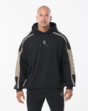 CRONOS LITE VOLUME HOODIE [BLACK×TAUPE]