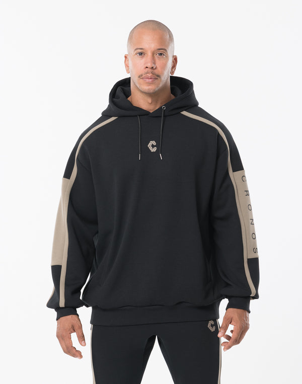 CRONOS LITE VOLUME HOODIE [BLACK×TAUPE]