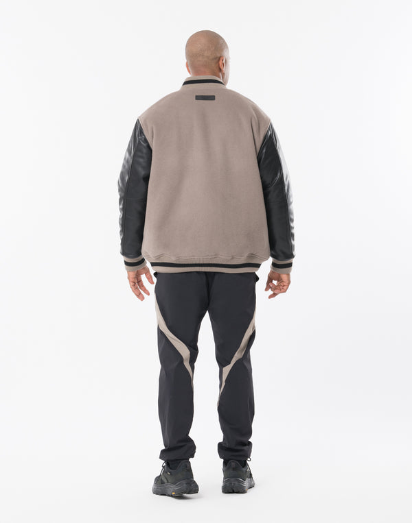 CRONOS STRETCH VARSITY JACKET [TAUPE]