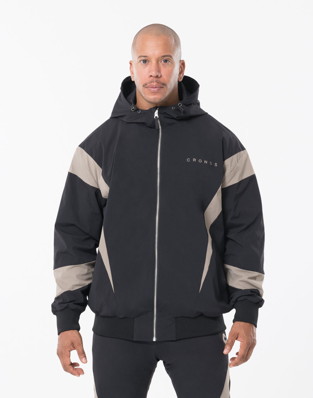 CRONOS ACTIVE WINDBREAKER [BLACK×TAUPE]