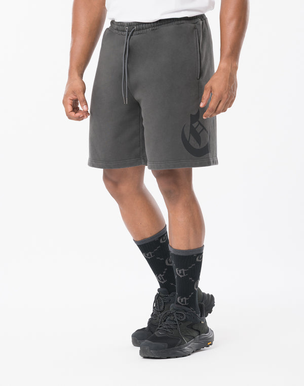 CRONOS BLACKLETTER Shorts【V BLACK×BLACK】