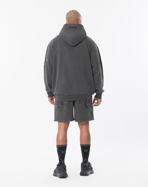 CRONOS BLACKLETTER HOODIE [V BLACK×BLACK]