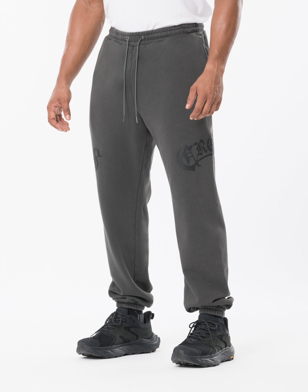 CRONOS BLACKLETTER Long Pants [V BLACK×BLACK]