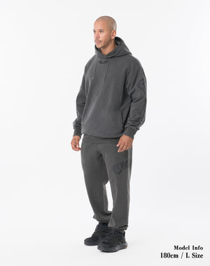 CRONOS BLACKLETTER Long Pants [V BLACK×BLACK]