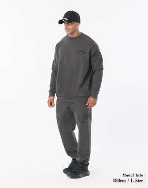 CRONOS BLACKLETTER Long Pants [V BLACK×BLACK]