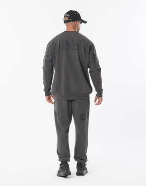 CRONOS BLACKLETTER Long Pants [V BLACK×BLACK]