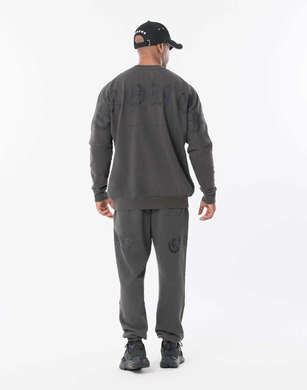CRONOS BLACKLETTER Long Pants [V BLACK×BLACK]