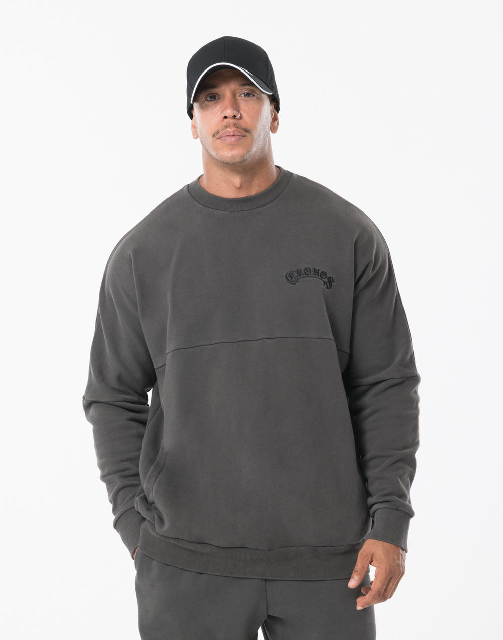 CRONOS BLACKLETTER SWEAT [V BLACK×BLACK]