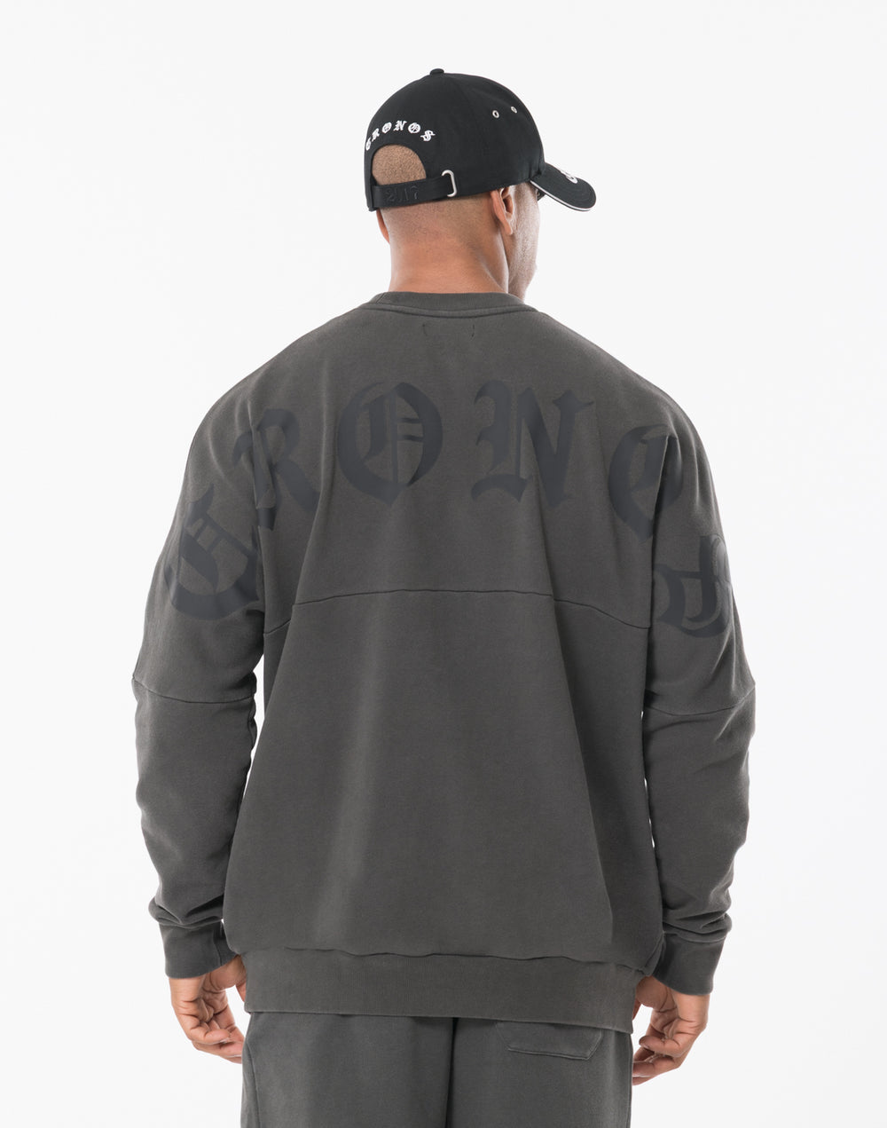 CRONOS BLACKLETTER SWEAT [V BLACK×BLACK]