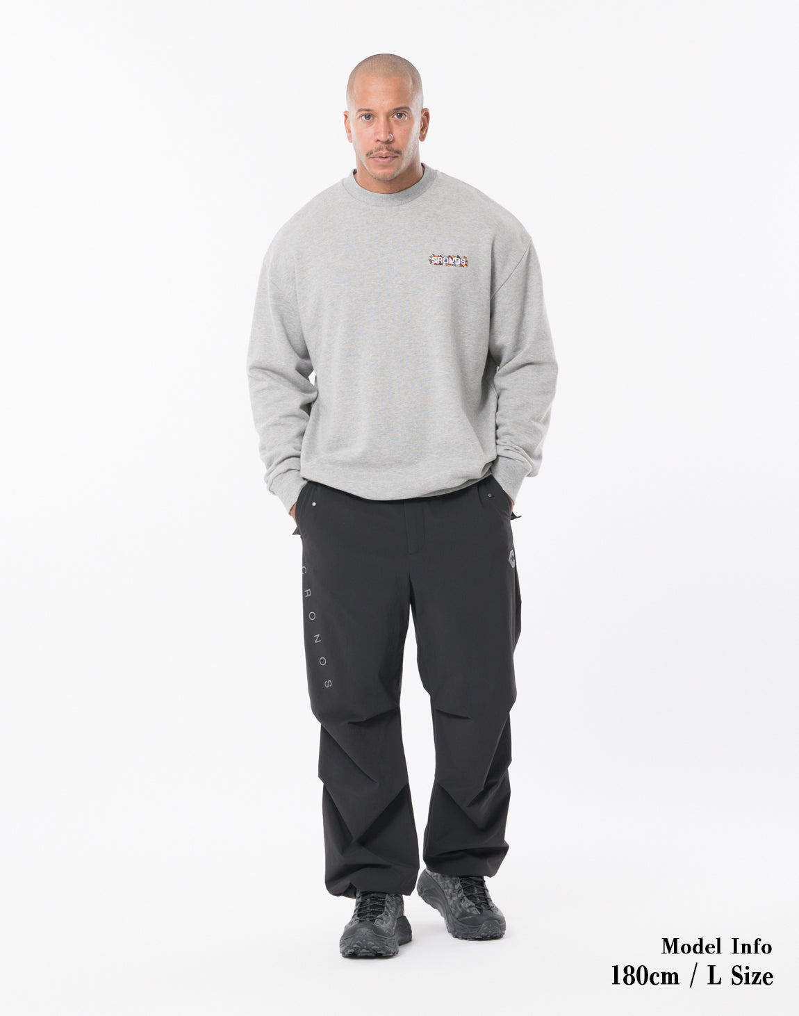 CRONOS × KAREZMAD ARTWORK SWEAT TRAINER【GRAY】