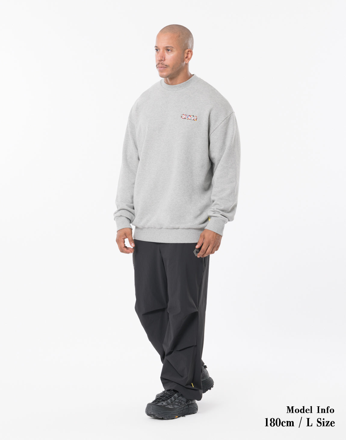 CRONOS × KAREZMAD ARTWORK SWEAT TRAINER【GRAY】