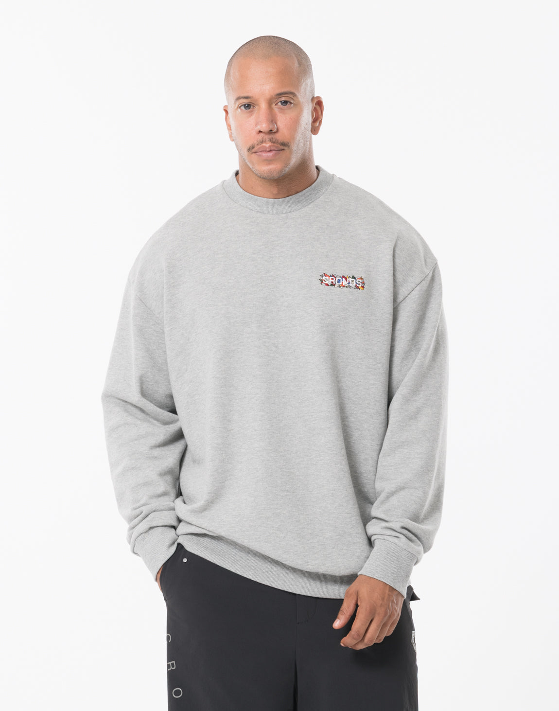 CRONOSクロノス トレーナー　スウェット ☆CRONOS クロノス スウェットトレーナー XXL 2XL 黒 ブラック