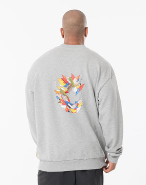 CRONOS × KAREZMAD ARTWORK SWEAT TRAINER【GRAY】