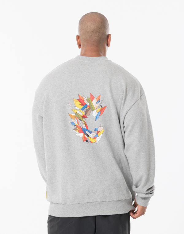 CRONOS × KAREZMAD ARTWORK SWEAT TRAINER【GRAY】