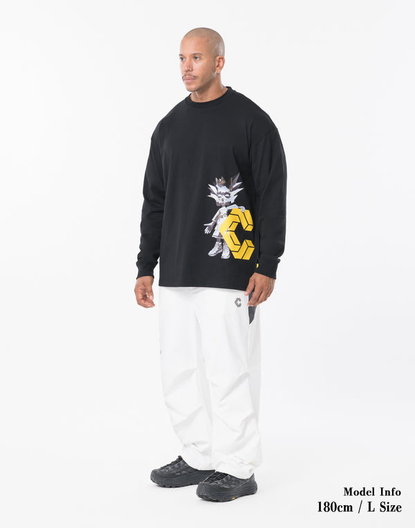 CRONOS × KAREZMAD ARTWORK  L/S TEE【BLACK】