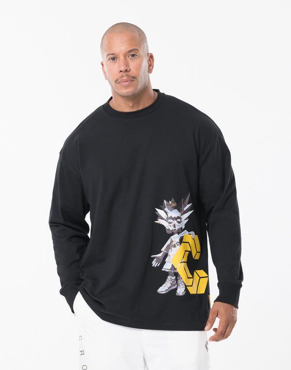 CRONOS × KAREZMAD ARTWORK  L/S TEE【BLACK】