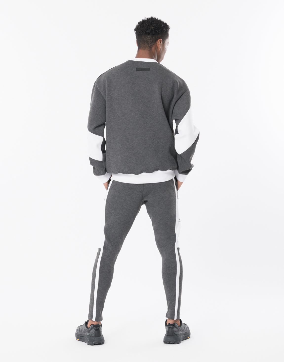 CRONOS クロノス ジャケット グレー×ホワイト CRONOS Padded hooded jacket【ICE GRAY】