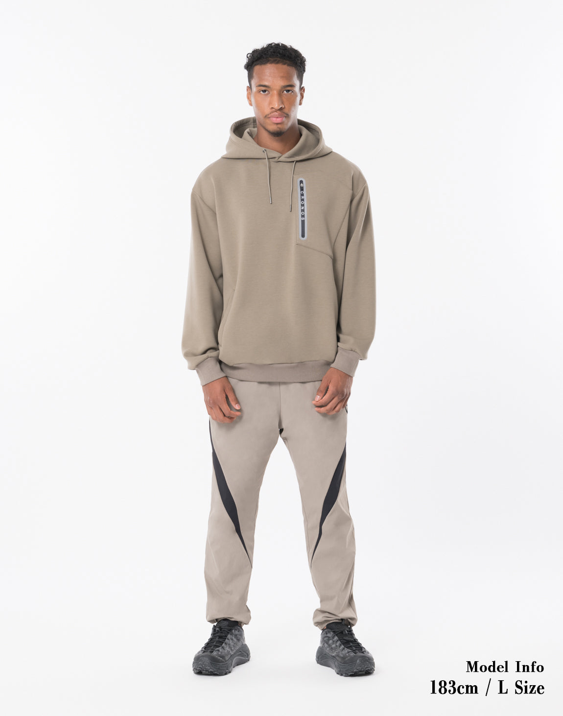 cronos ロングパンツ　M CRONOS BLACK LETTER BOTHSIDE LONGPANTS【GRAY】