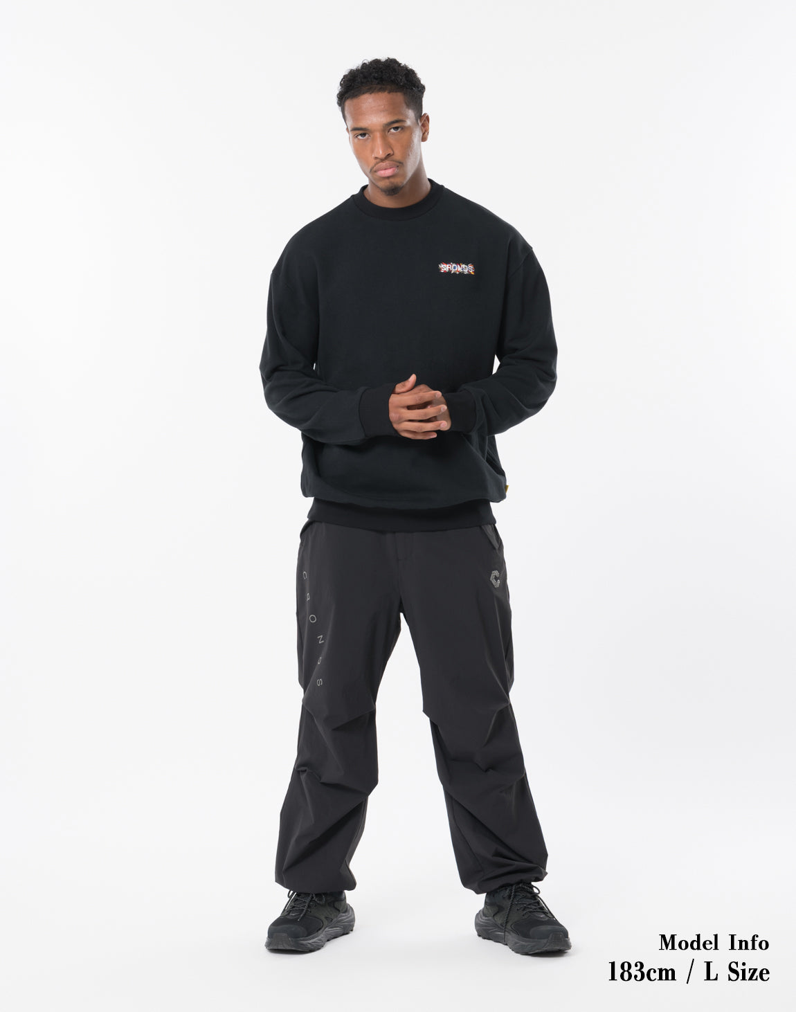 CRONOS × KAREZMAD ARTWORK SWEAT TRAINER【BLACK】