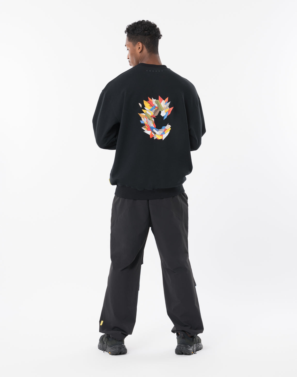 CRONOS × KAREZMAD ARTWORK SWEAT TRAINER【BLACK】