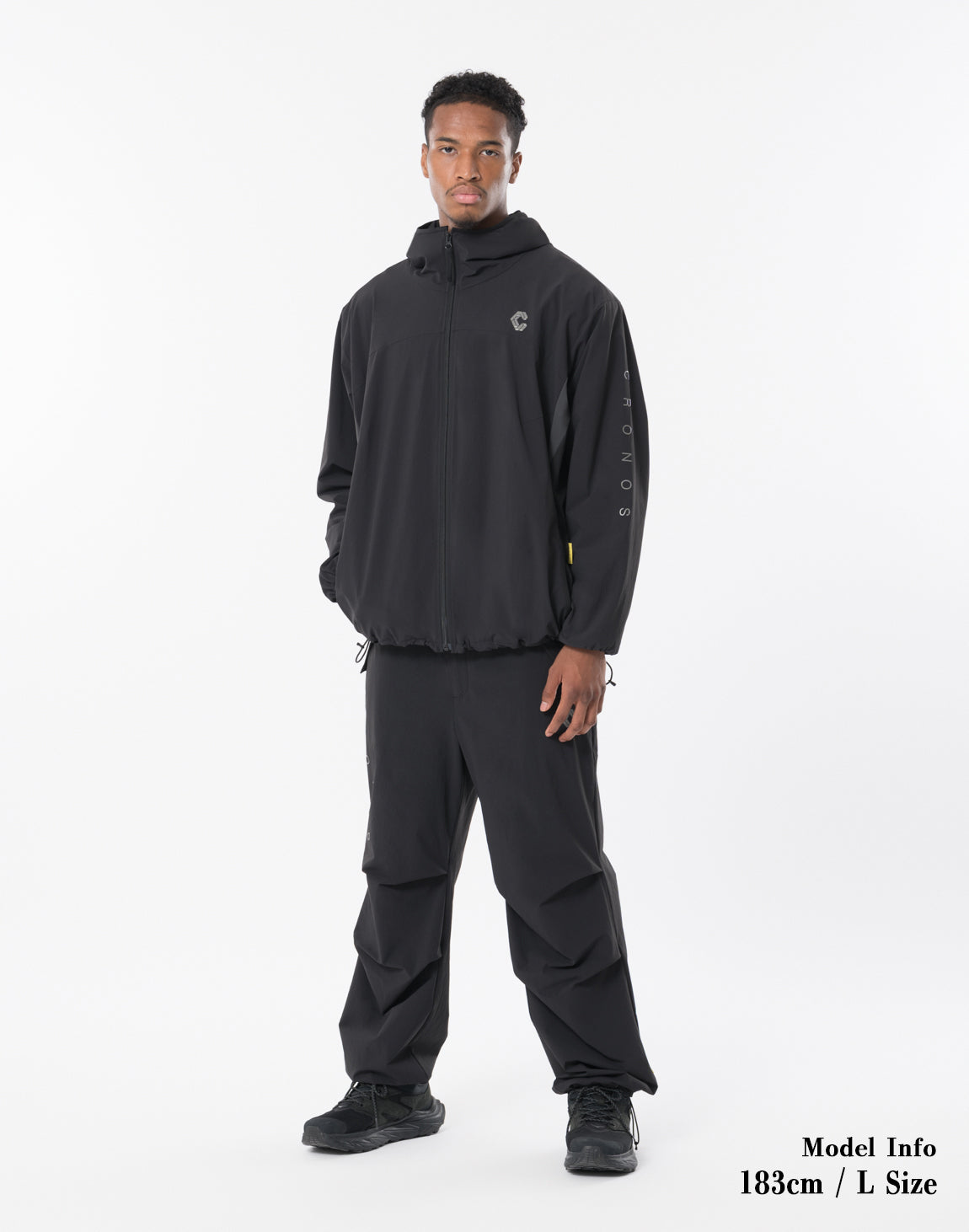 CRONOS FLEX 2WAY WIDE PANTS【BLACK】