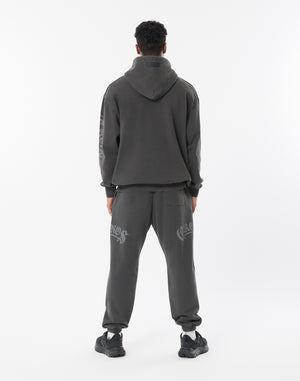 CRONOS BLACKLETTER HOODIE [V BLACK×WHITE]