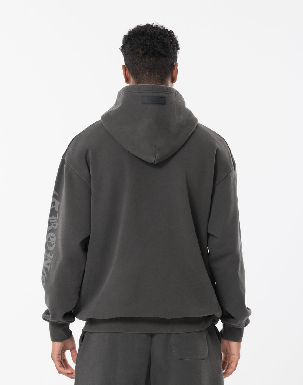 CRONOS BLACKLETTER HOODIE [V BLACK×WHITE]
