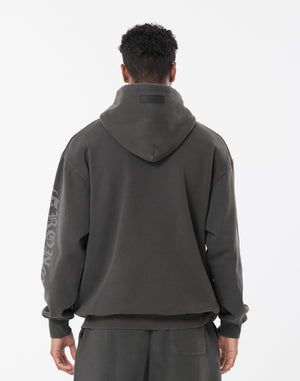 CRONOS BLACKLETTER HOODIE [V BLACK×WHITE]