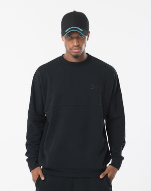 CRONOS BLACKLETTER SWEAT [BLACK×BLUE]