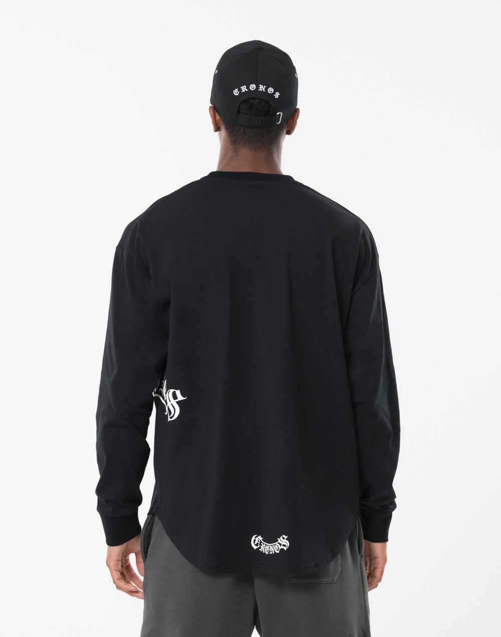 CRONOS BLACKLETTER L/S TEE【BLACK】