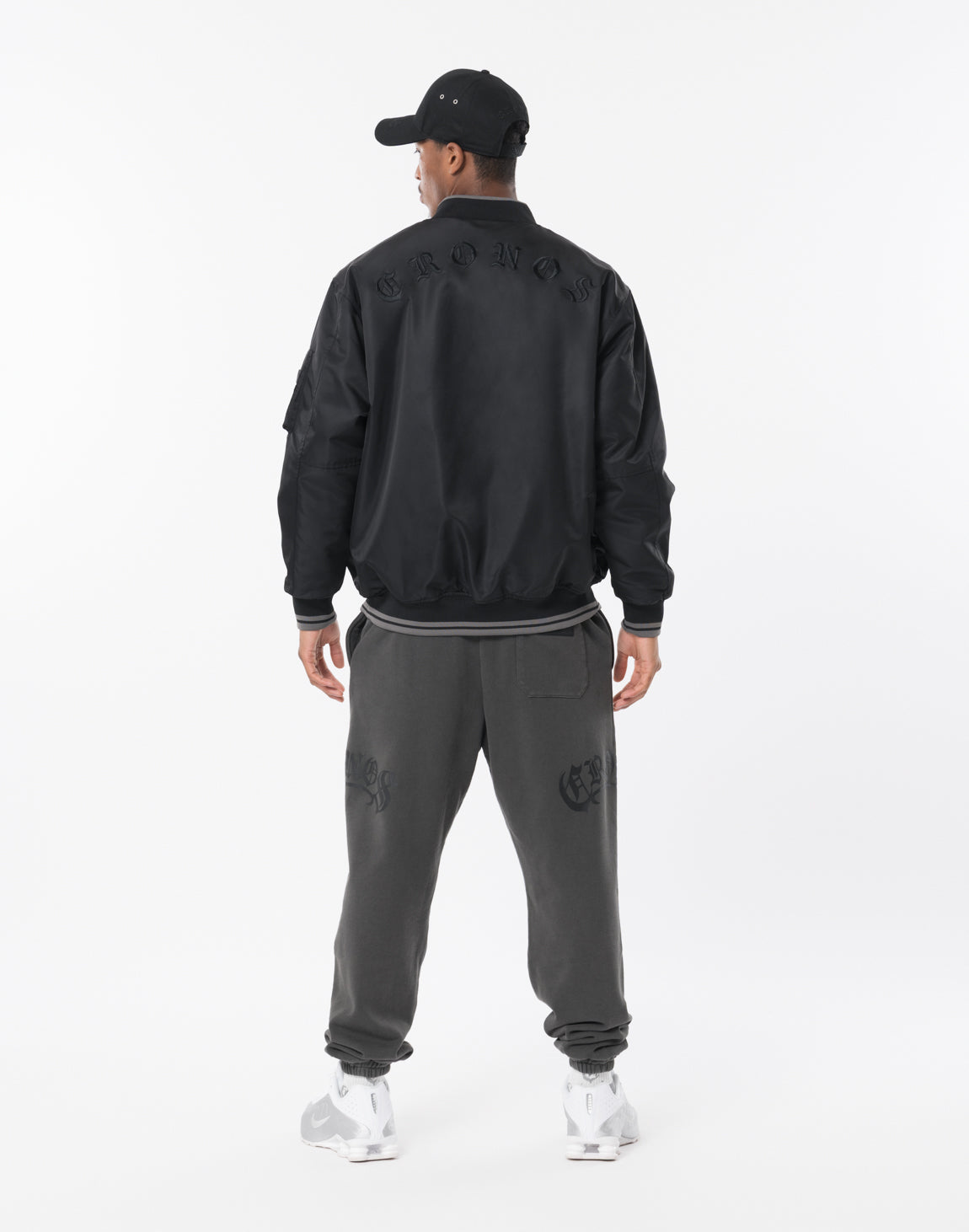 CRONOS BLACKLETTER MA-1 JACKET【BLACK】