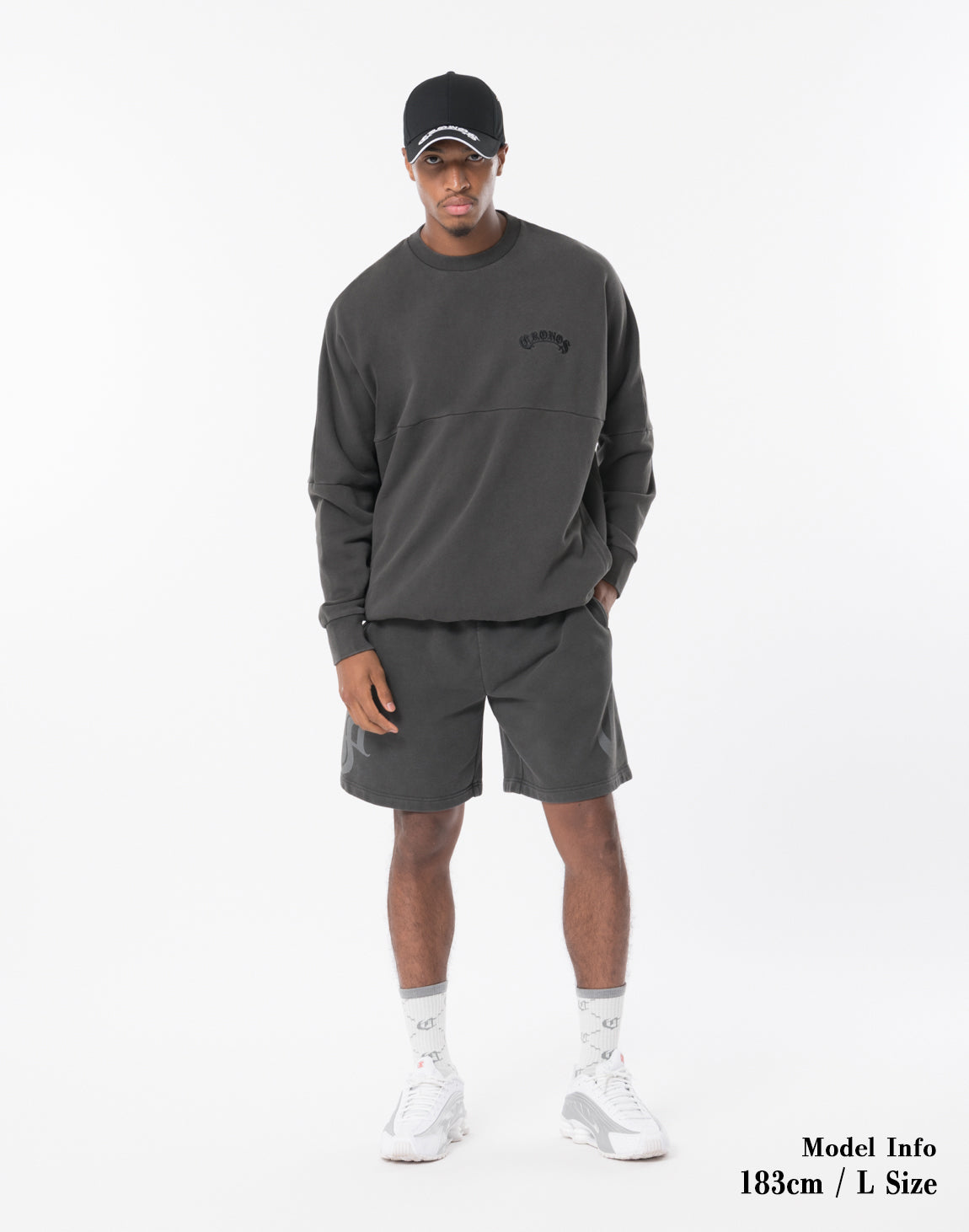 パンツ CRONOS BLACK LETTER WASHED SHORTS - S パンツ CRONOS BLACK LETTER WASHED SHORTS - S パンツ CRONOS