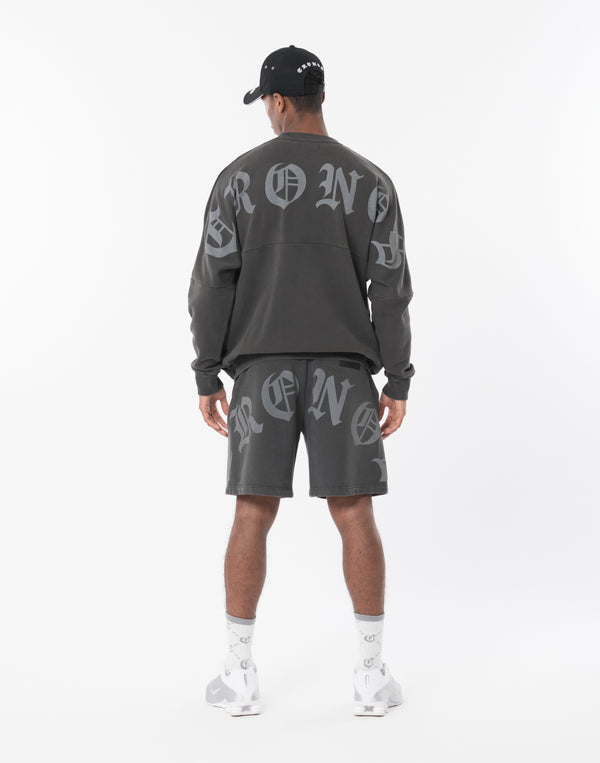CRONOS BLACKLETTER Shorts【V BLACK×WHITE】