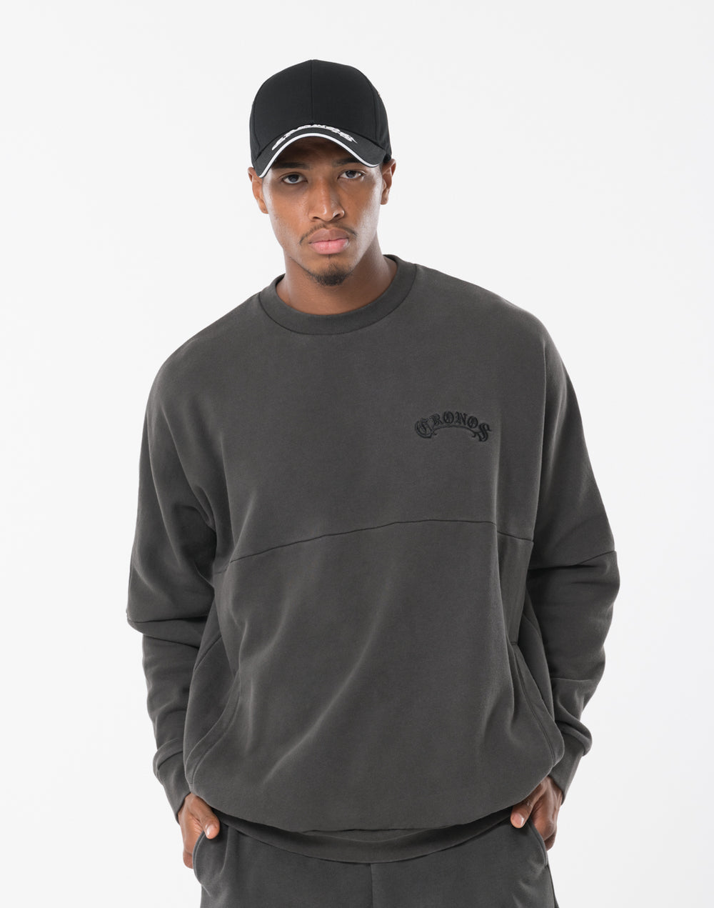 CRONOS BLACKLETTER SWEAT [V BLACK×WHITE]