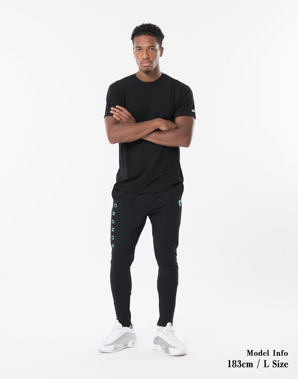 CRONOS ACTIVE SLIM Long Pants【BLACK×T.BLUE】
