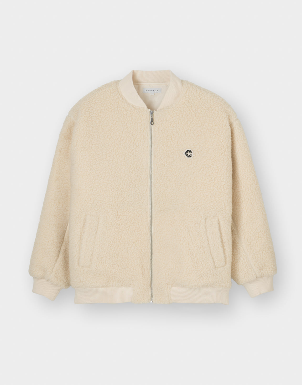 CRONOS WOMEN Oversized Boa MA-1【WHITE】