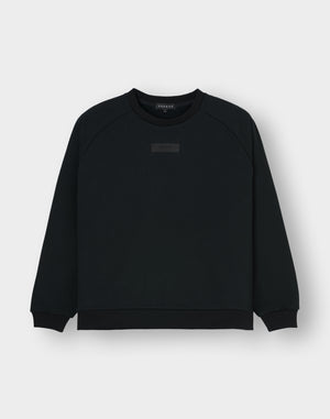 CRONOS WOMEN Neutral Tone Heavyweight Sweat【BLACK】