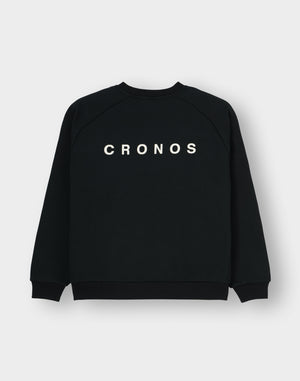 CRONOS WOMEN Neutral Tone Heavyweight Sweat【BLACK】